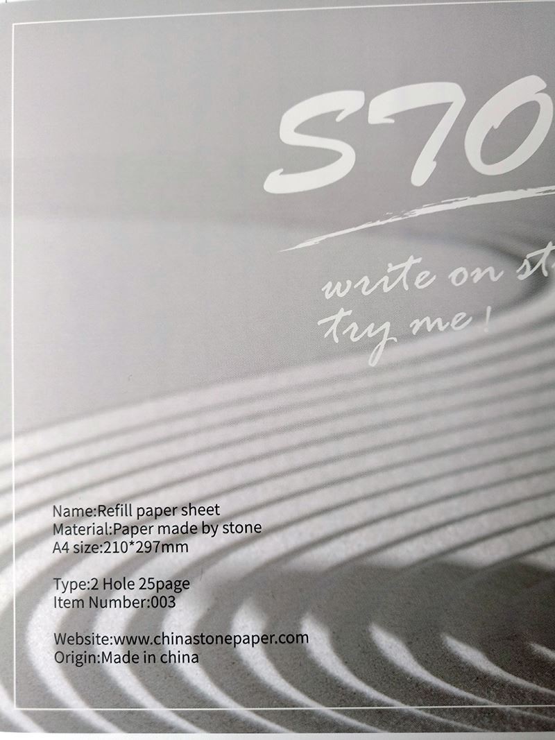 stone paper custom notepad